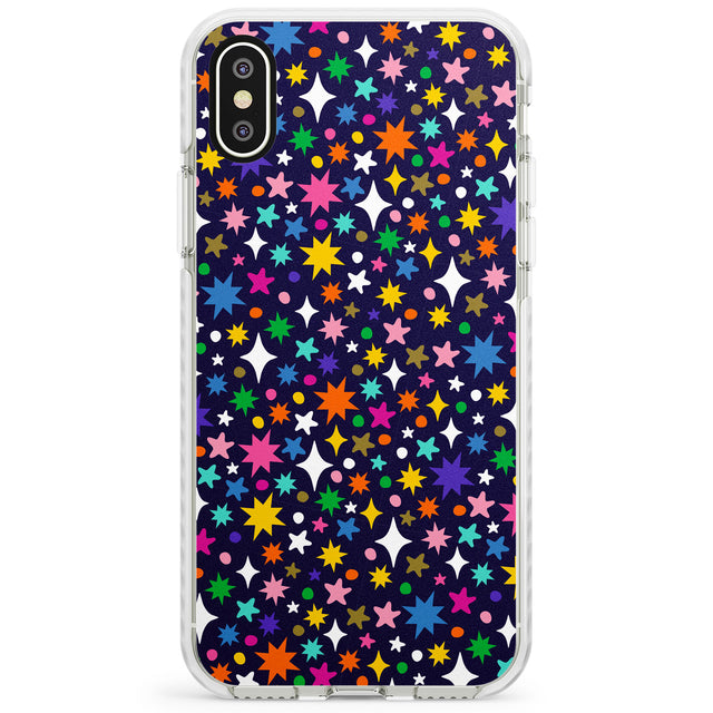 Rainbow Starburst (Purple) Impact Phone Case for iPhone X XS Max XR