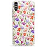 Red, Pink & Purple Flowers Impact Phone Case for iPhone X XS Max XR