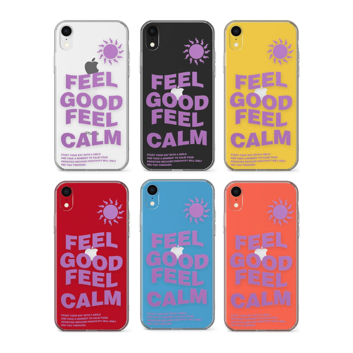 Feel Good Feel Calm (Green) Phone Case for iPhone X XS Max XR