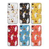 Halloween Skulls and Flowers Phone Case for iPhone X XS Max XR