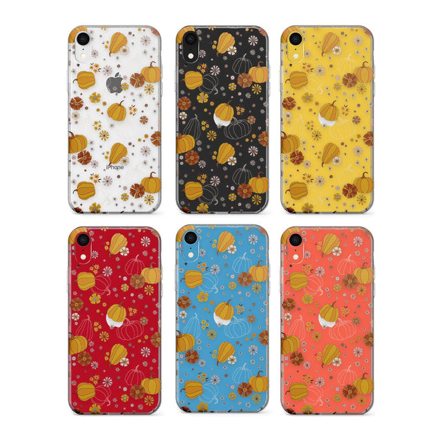 Halloween Skulls and Flowers Phone Case for iPhone X XS Max XR