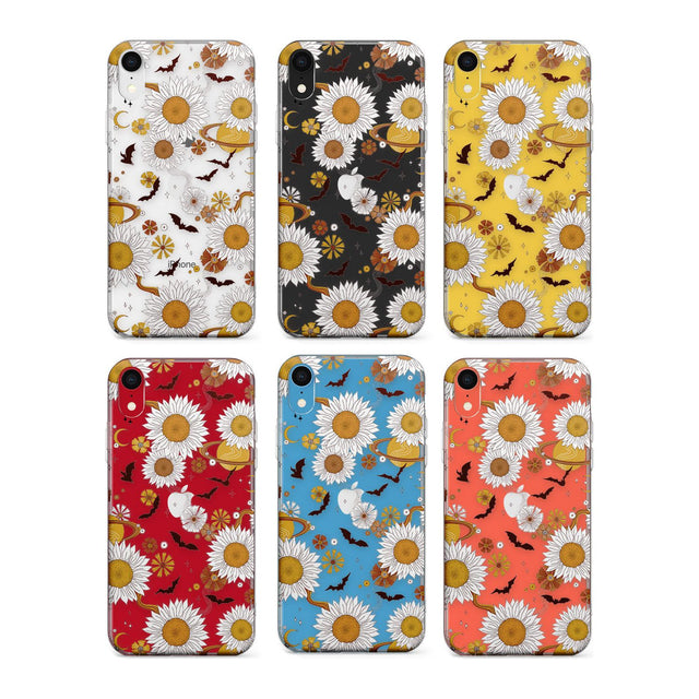 Halloween Skulls and Flowers Phone Case for iPhone X XS Max XR