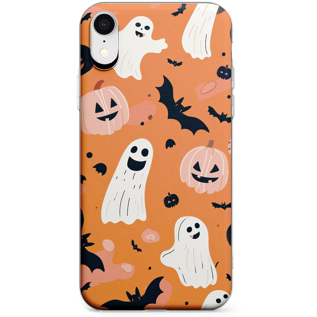 Orange Halloween Pattern Phone Case for iPhone X, XS Max, XR