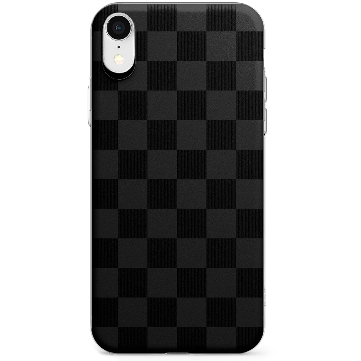 BLACK CHECKERED Phone Case for iPhone X, XS Max, XR