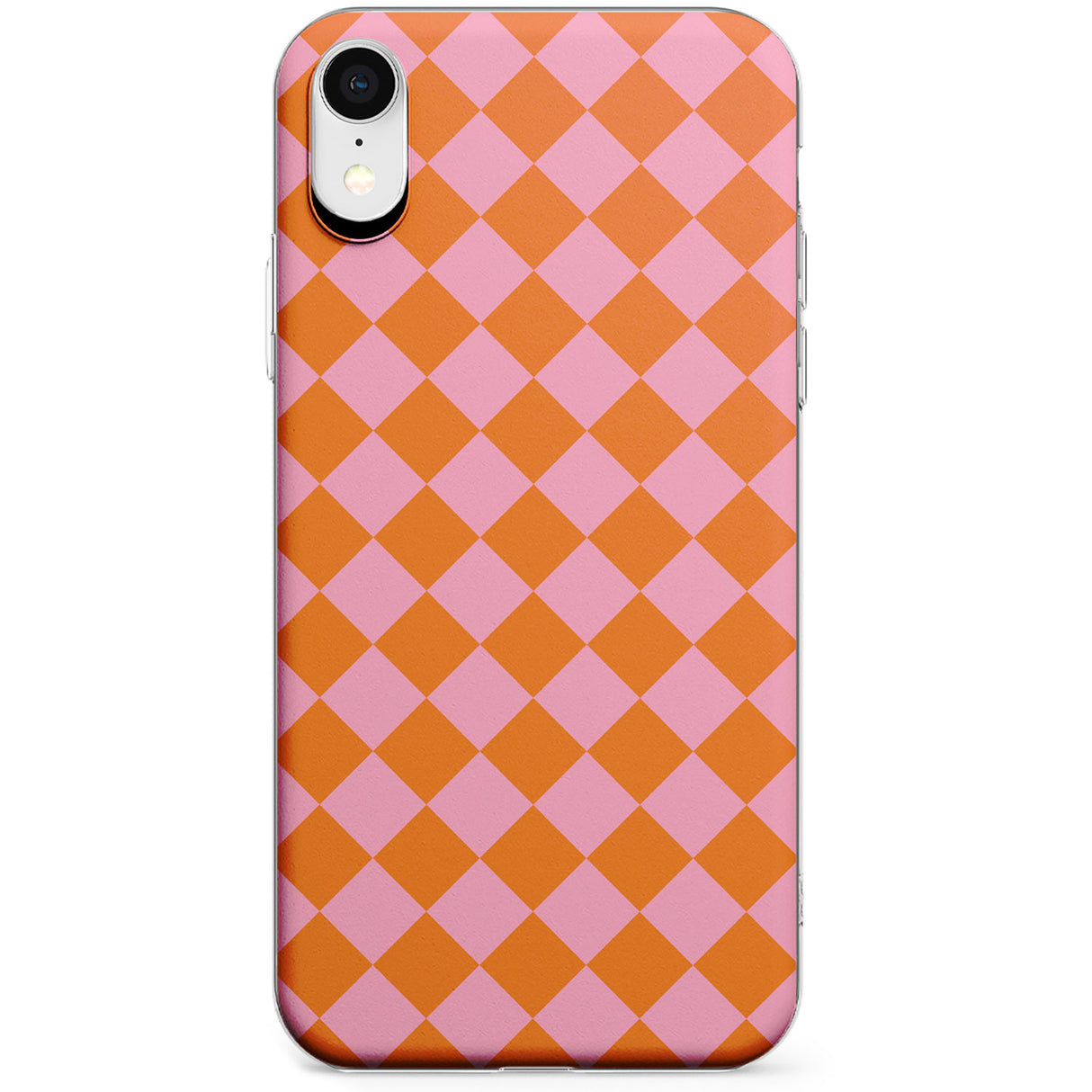 Retro Sunset Diamond Plaid Phone Case for iPhone X, XS Max, XR