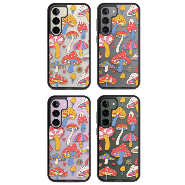 Vibrant Shrooms Impact Phone Case for Samsung Galaxy S24, Samsung Galaxy S23, Samsung Galaxy S22