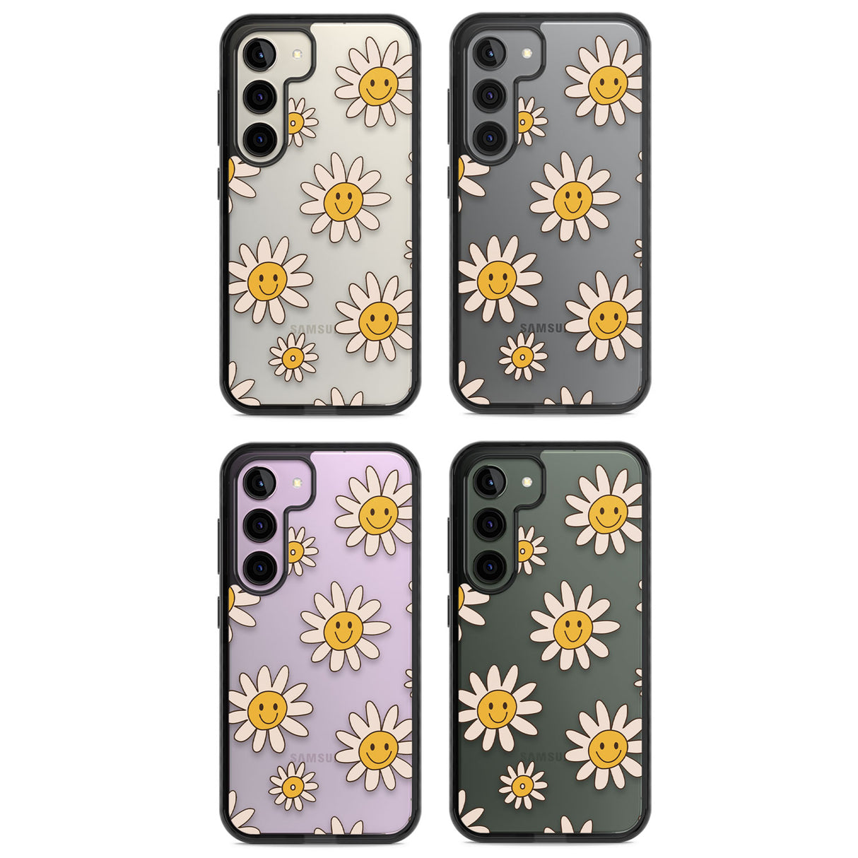 Daisy Faces Impact Phone Case for Samsung Galaxy S24, Samsung Galaxy S23, Samsung Galaxy S22