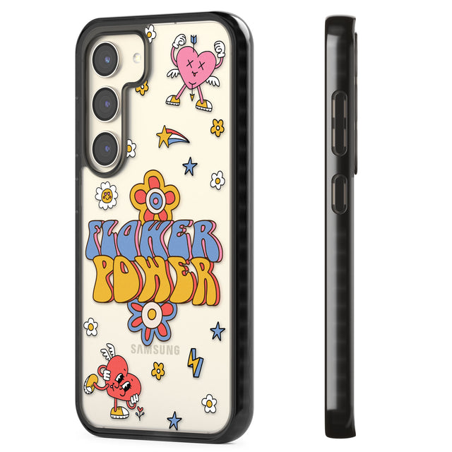 Flower Power Impact Phone Case for Samsung Galaxy S24, Samsung Galaxy S23, Samsung Galaxy S22