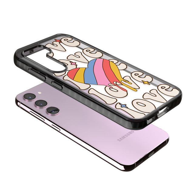 Groovy Love Impact Phone Case for Samsung Galaxy S24, Samsung Galaxy S23, Samsung Galaxy S22