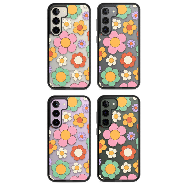 Groovy Blossoms Impact Phone Case for Samsung Galaxy S24, Samsung Galaxy S23, Samsung Galaxy S22