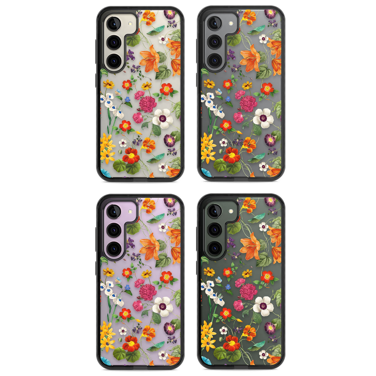 Whimsical Wildflowers Impact Phone Case for Samsung Galaxy S24, Samsung Galaxy S23, Samsung Galaxy S22