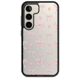 Pink Bows & Hearts Impact Phone Case for Samsung Galaxy S24, Samsung Galaxy S23, Samsung Galaxy S22