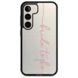 Bride to Be - Transparent Wedding Design Phone Case Samsung S22 / Black Impact Case,Samsung S23 / Black Impact Case Blanc Space