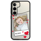 Personalised Love Instant Film Photo Custom Phone Case Samsung S22 / Black Impact Case,Samsung S23 / Black Impact Case Blanc Space