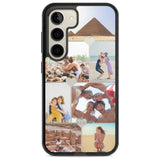 Personalised Heart Photo Grid Custom Phone Case Samsung S22 / Black Impact Case,Samsung S23 / Black Impact Case Blanc Space