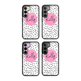 Personalised Pink Circle & Dots Custom Phone Case iPhone 15 Pro Max / Black Impact Case,iPhone 15 Plus / Black Impact Case,iPhone 15 Pro / Black Impact Case,iPhone 15 / Black Impact Case,iPhone 15 Pro Max / Impact Case,iPhone 15 Plus / Impact Case,iPhone 15 Pro / Impact Case,iPhone 15 / Impact Case,iPhone 15 Pro Max / Magsafe Black Impact Case,iPhone 15 Plus / Magsafe Black Impact Case,iPhone 15 Pro / Magsafe Black Impact Case,iPhone 15 / Magsafe Black Impact Case,iPhone 14 Pro Max / Black Impact Case,iPhon