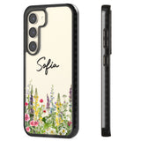 Personalised Garden Wildfowers Impact Phone Case for Samsung Galaxy S24, Samsung Galaxy S23, Samsung Galaxy S22