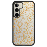 Personalised Bramble Branches Pattern Custom Phone Case Samsung S22 / Black Impact Case,Samsung S23 / Black Impact Case Blanc Space