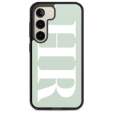 Personalised White & Seafoam Green Personalised Custom Phone Case Samsung S22 / Black Impact Case,Samsung S23 / Black Impact Case Blanc Space