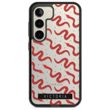 Personalised Snake Pattern Custom Phone Case Samsung S22 / Black Impact Case,Samsung S23 / Black Impact Case Blanc Space