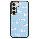 Personalised Cute Name Pattern Custom Phone Case Samsung S22 / Black Impact Case,Samsung S23 / Black Impact Case Blanc Space