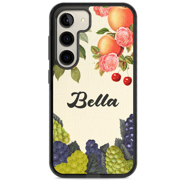 Personalised Vintage Fruits Impact Phone Case for Samsung Galaxy S24, Samsung Galaxy S23, Samsung Galaxy S22