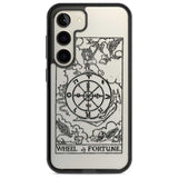 Personalised Wheel of Fortune Tarot Card - Transparent Custom Phone Case Samsung S22 / Black Impact Case,Samsung S23 / Black Impact Case Blanc Space