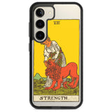 Personalised Strength Tarot Card - Colour Custom Phone Case Samsung S22 / Black Impact Case,Samsung S23 / Black Impact Case Blanc Space