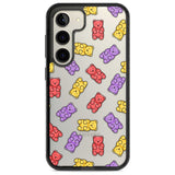 Gummy Bear Pattern Phone Case Samsung S22 / Black Impact Case,Samsung S23 / Black Impact Case Blanc Space