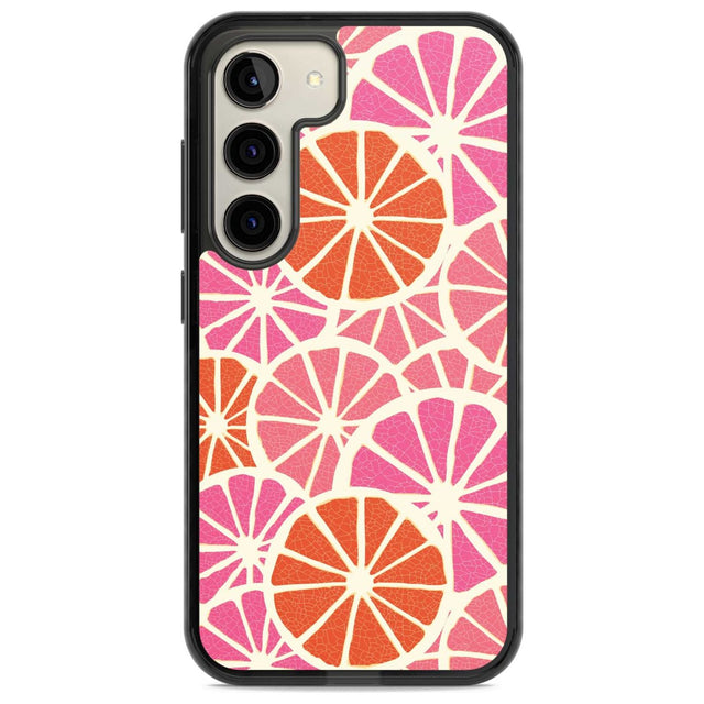 Citrus Slices Phone Case Samsung S22 / Black Impact Case,Samsung S23 / Black Impact Case Blanc Space