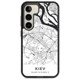 Map of Kiev, Ukraine Phone Case Samsung S22 / Black Impact Case,Samsung S23 / Black Impact Case Blanc Space