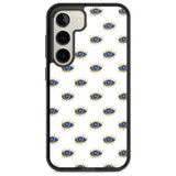 Gold Eyes Psychedelic Eyes Pattern Phone Case Samsung S22 / Black Impact Case,Samsung S23 / Black Impact Case Blanc Space