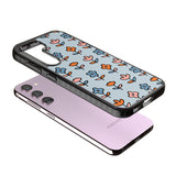 Vinage Floral Array Impact Phone Case for Samsung Galaxy S24, Samsung Galaxy S23, Samsung Galaxy S22