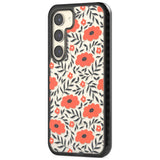 Red Poppy Transparent Floral