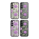 Purple Blossoms Transparent Floral