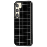 Simplistic Large Grid Pattern Black