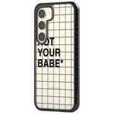 Grid Pattern Not Your Babe Phone Case iPhone 15 Pro Max / Black Impact Case,iPhone 15 Plus / Black Impact Case,iPhone 15 Pro / Black Impact Case,iPhone 15 / Black Impact Case,iPhone 15 Pro Max / Impact Case,iPhone 15 Plus / Impact Case,iPhone 15 Pro / Impact Case,iPhone 15 / Impact Case,iPhone 15 Pro Max / Magsafe Black Impact Case,iPhone 15 Plus / Magsafe Black Impact Case,iPhone 15 Pro / Magsafe Black Impact Case,iPhone 15 / Magsafe Black Impact Case,iPhone 14 Pro Max / Black Impact Case,iPhone 14 Plus / 