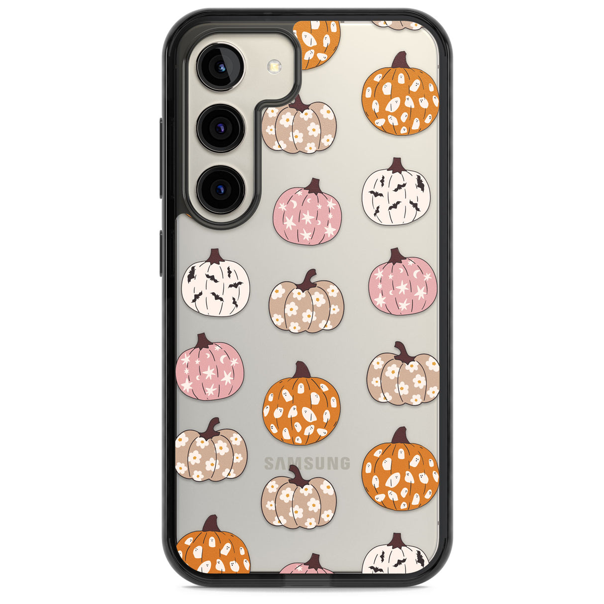 Floral Pumpkins Impact Phone Case for Samsung Galaxy S24, Samsung Galaxy S23, Samsung Galaxy S22