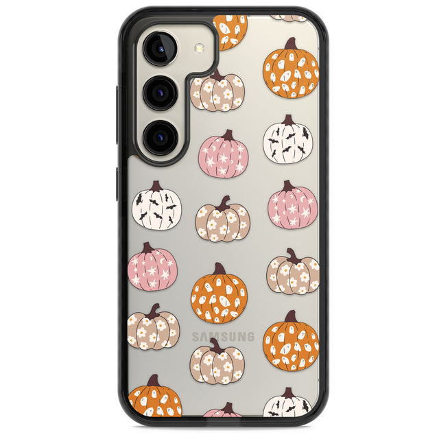 Floral Pumpkins Impact Phone Case for Samsung Galaxy S24, Samsung Galaxy S23, Samsung Galaxy S22