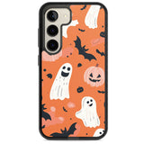 Orange Halloween Pattern Impact Phone Case for Samsung Galaxy S24, Samsung Galaxy S23, Samsung Galaxy S22