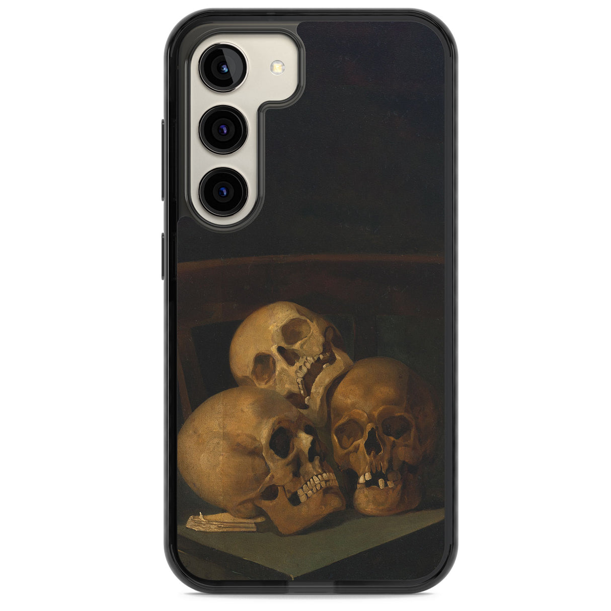 Still Life of Three Skulls Impact Phone Case for Samsung Galaxy S24, Samsung Galaxy S23, Samsung Galaxy S22