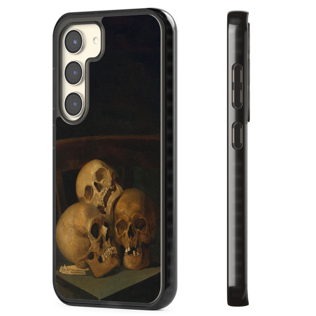 Still Life of Three Skulls Impact Phone Case for Samsung Galaxy S24, Samsung Galaxy S23, Samsung Galaxy S22