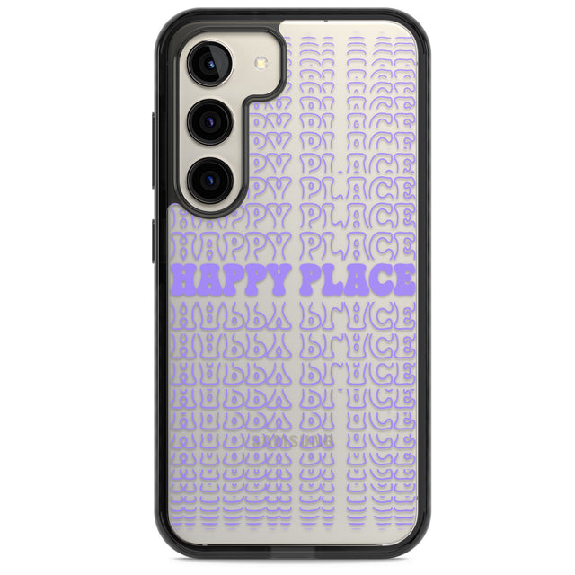 Happy Place (Purple) Impact Phone Case for Samsung Galaxy S24, Samsung Galaxy S23, Samsung Galaxy S22