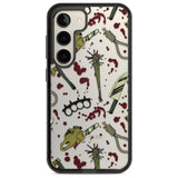 Movie Massacre Phone Case Samsung S22 / Black Impact Case,Samsung S23 / Black Impact Case Blanc Space