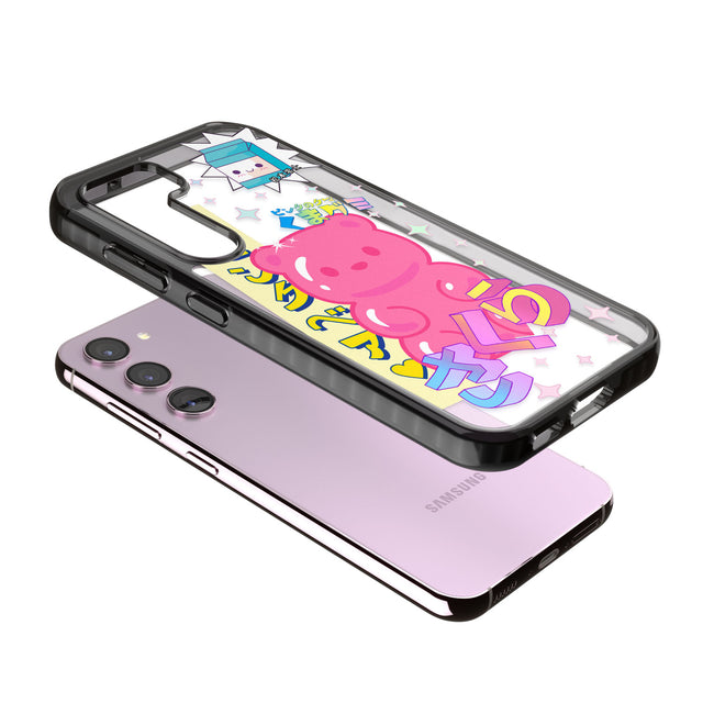 Kawaii Pink Bear Collage Impact Phone Case for Samsung Galaxy S24, Samsung Galaxy S23, Samsung Galaxy S22