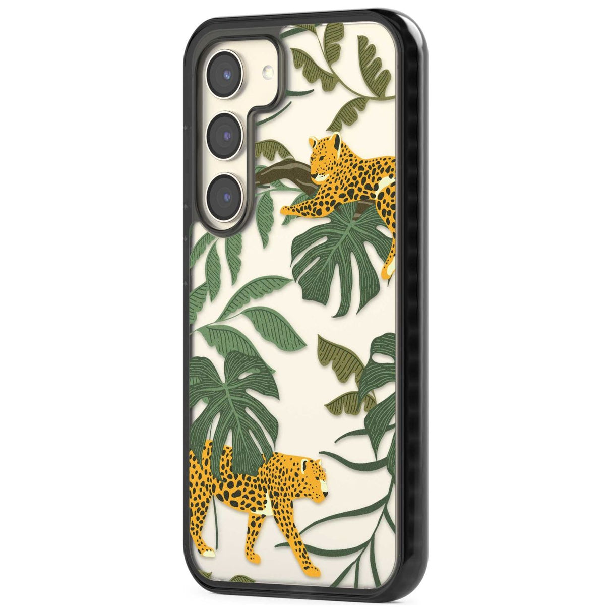 Two Jaguars & Foliage Jungle Cat Pattern