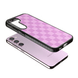 BUBBLEGUM CHECKERED Impact Phone Case for Samsung Galaxy S24, Samsung Galaxy S23, Samsung Galaxy S22