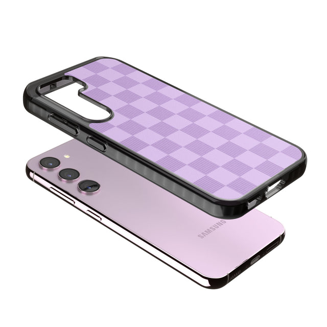 LILAC CHECKERED Impact Phone Case for Samsung Galaxy S24, Samsung Galaxy S23, Samsung Galaxy S22