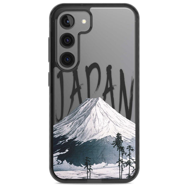 Mount Fuji Cutout Phone Case Samsung S22 / Black Impact Case,Samsung S23 / Black Impact Case Blanc Space