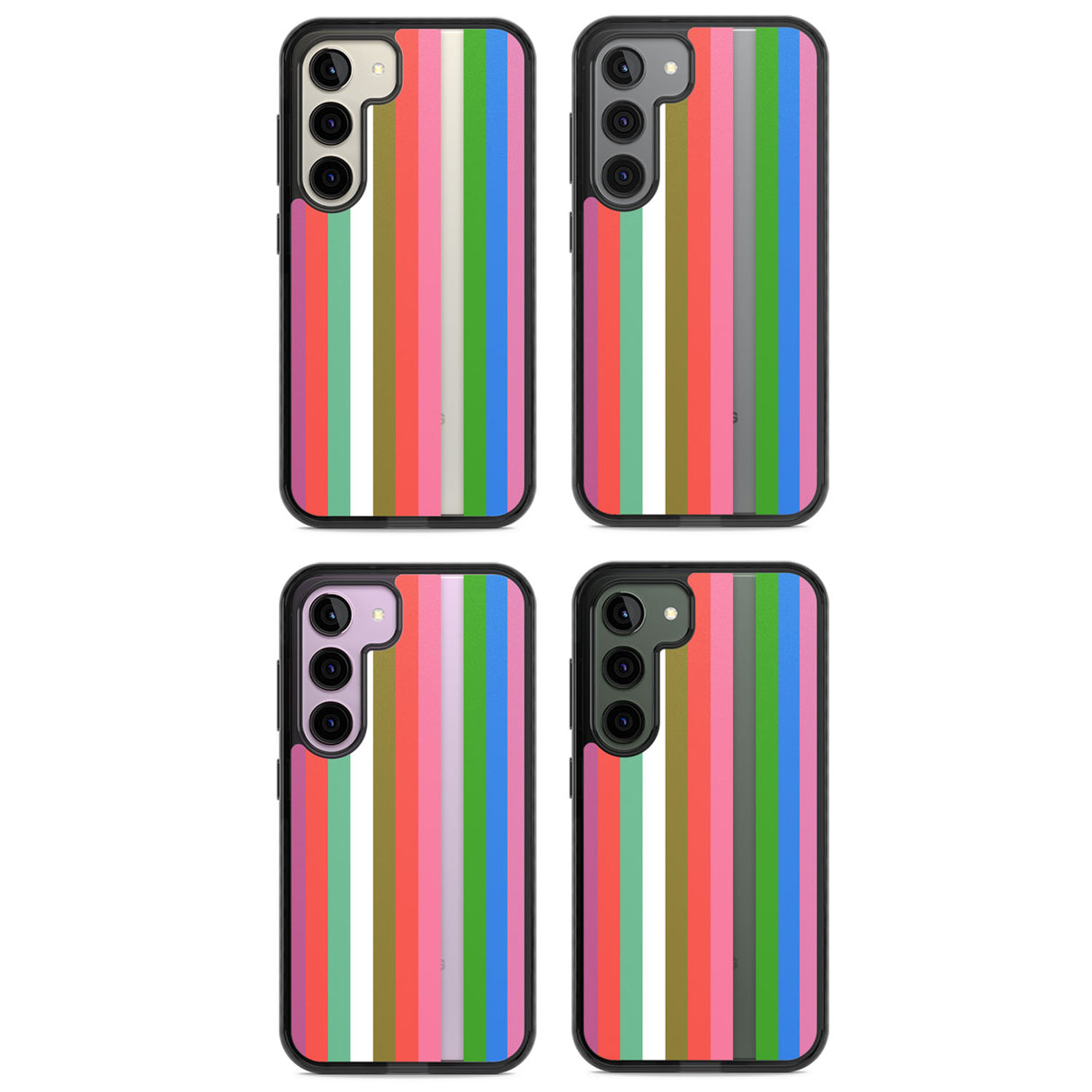 Vibrant Stripes Impact Phone Case for Samsung Galaxy S24, Samsung Galaxy S23, Samsung Galaxy S22